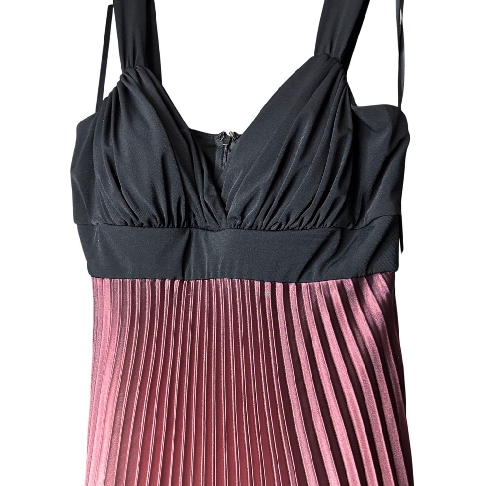Betsy & Adam Women's size 10 Pleated Maxi Dess Special Occasion Gown Ombre NEW - Picture 9 of 13